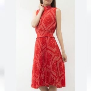 Nanette Lepore Elegant Red Sleeveless Dress Size 6